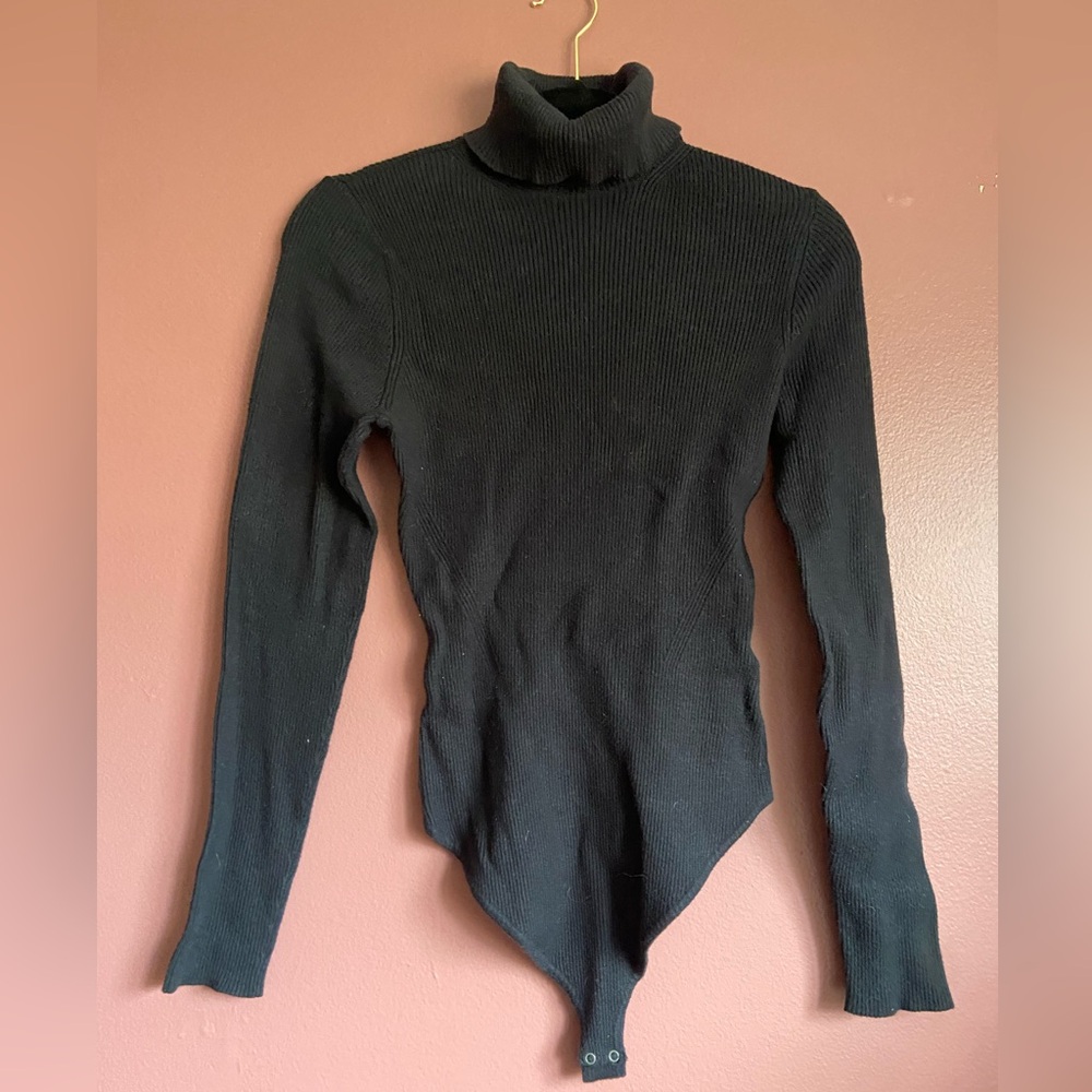 Abercrombie & Fitch ribbed turtleneck bodysuit Large